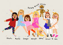 Load image into Gallery viewer, Best Friends/ Family bespoke portrait- send me your photo's to draw from!