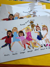 Load image into Gallery viewer, Best Friends/ Family bespoke portrait- send me your photo's to draw from!
