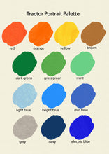 Load image into Gallery viewer, Tractor Boy Portrait Print- click to customise!