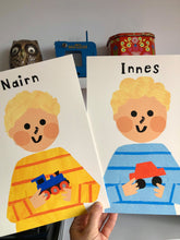 Load image into Gallery viewer, Toy Train Boy Portrait Print- click to customise!