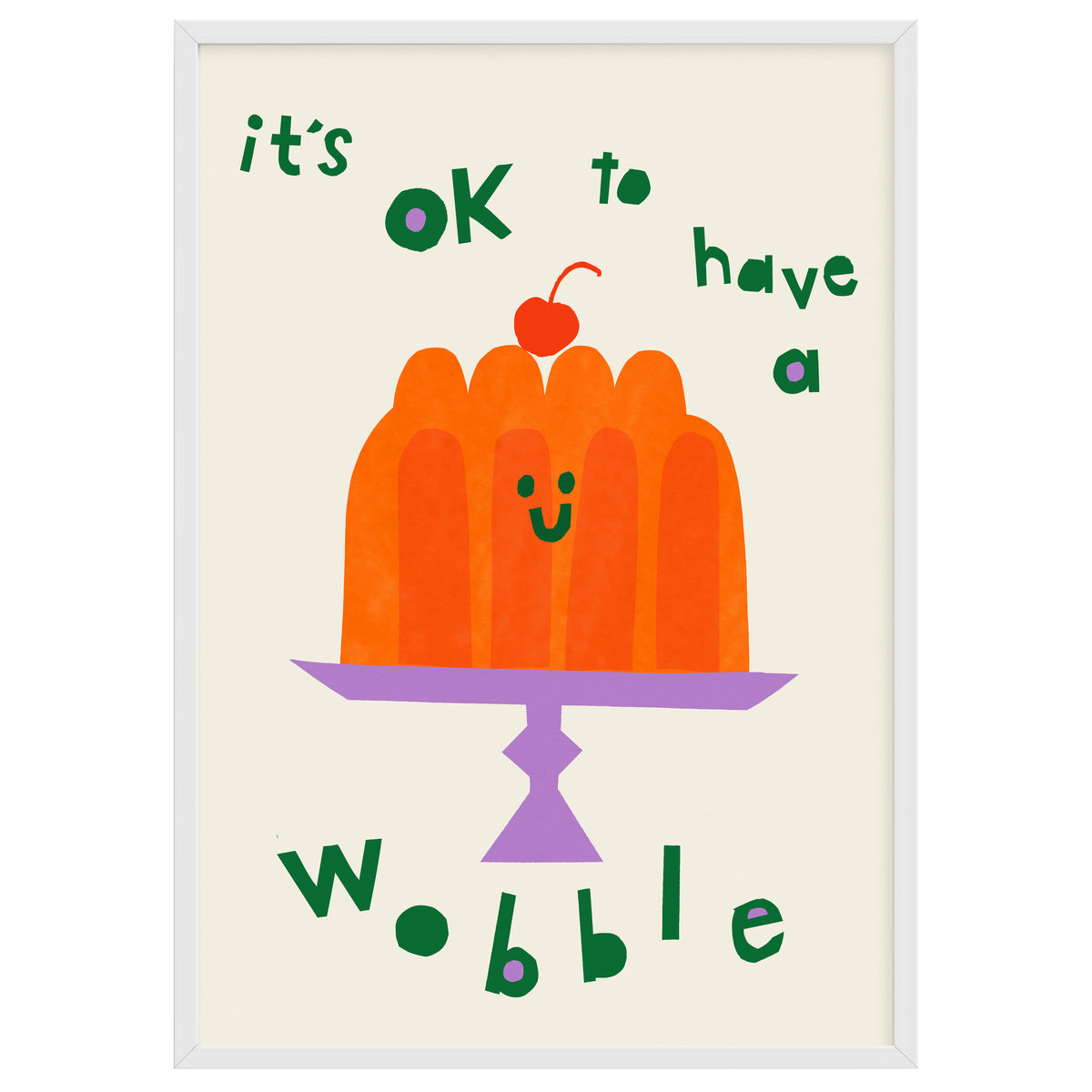 Its Ok To Have A Wobble Giclee Print Kay Vincent Illustration its-ok-to-have-a-wobble-giclee-print-kay-vincent-illustration