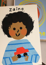 Load image into Gallery viewer, Car Boy Portrait Print- click to customise!