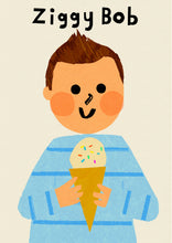 Load image into Gallery viewer, Ice cream Boy Portrait Print- click to customise!