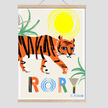Load image into Gallery viewer, Tiger Personalised Name Print