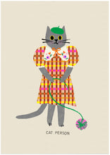 Load image into Gallery viewer, Cat Person Art Print