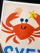 Load image into Gallery viewer, Crab Personalised Name Print (Pink or Blue)