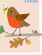 Load image into Gallery viewer, Robin Personalised Name Print