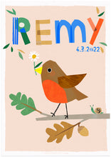 Load image into Gallery viewer, Robin Personalised Name Print