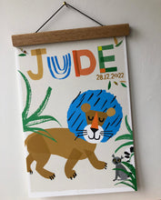 Load image into Gallery viewer, Lion Personalised Name Print