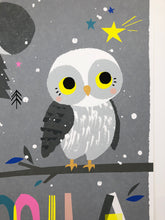 Load image into Gallery viewer, Owl Personalised Name Print