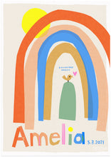 Load image into Gallery viewer, Rainbow Personalised Name Print