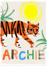 Load image into Gallery viewer, Tiger Personalised Name Print