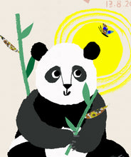 Load image into Gallery viewer, Panda Personalised Name Print