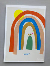 Load image into Gallery viewer, Rainbow Art Print- 'Adventure Awaits'