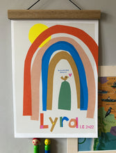 Load image into Gallery viewer, Rainbow Personalised Name Print