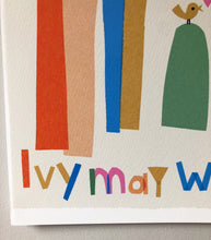 Load image into Gallery viewer, Rainbow Personalised Name Print