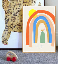 Load image into Gallery viewer, Rainbow Art Print- 'Adventure Awaits'
