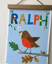 Load image into Gallery viewer, Robin Personalised Name Print