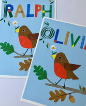 Load image into Gallery viewer, Robin Personalised Name Print