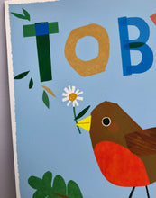 Load image into Gallery viewer, Robin Personalised Name Print