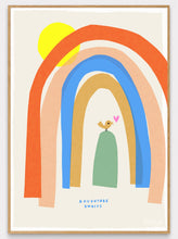 Load image into Gallery viewer, Rainbow Art Print- 'Adventure Awaits'