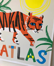 Load image into Gallery viewer, Tiger Personalised Name Print