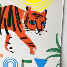 Load image into Gallery viewer, Tiger Personalised Name Print