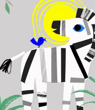 Load image into Gallery viewer, Zebra Personalised Name Print