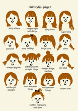Load image into Gallery viewer, Puppy Girl Portrait Print- click to customise!
