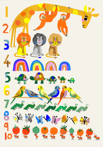 Rainbow Counting Print