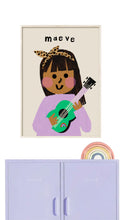 Load image into Gallery viewer, Music Girl Portrait Print- click to customise!

