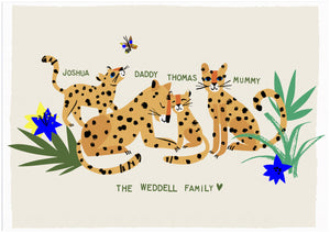 Leopard Family Print