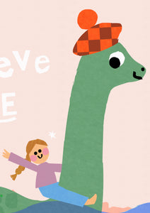 'I believe in me- Loch Ness Monster' Giclee Print