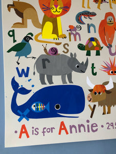 A NEW Animal Alphabet PERSONALISED