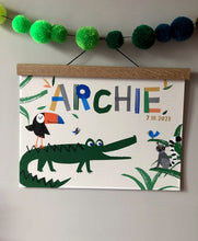 Load image into Gallery viewer, Alligator Personalised Name Print
