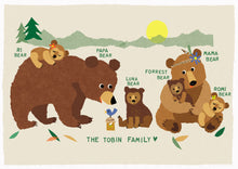 Load image into Gallery viewer, Family Print- Bears
