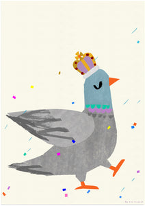 'Pigeon Party' Giclee Print