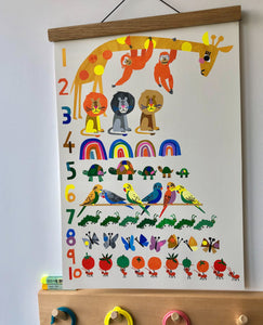 Rainbow Counting Print