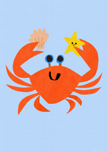 Happy Crab Giclee Print