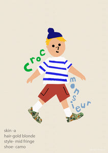 Personalised Croc Monsieur - click to create your lookalike!