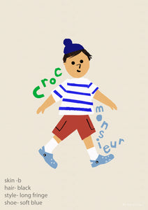 Personalised Croc Monsieur - click to create your lookalike!