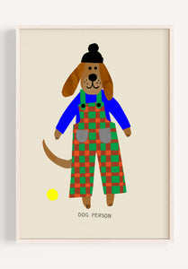 Dog Person Art Print