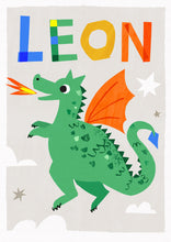 Load image into Gallery viewer, Dragon Personalised Name Print
