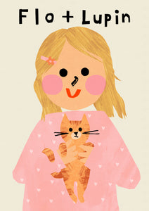 Cat Girl Portrait Print- click to customise!