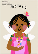 Load image into Gallery viewer, Fairy Girl Portrait Print- click to customise!
