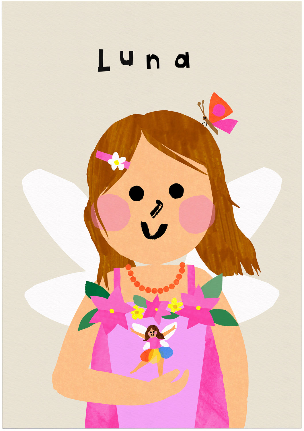 Fairy Girl Portrait Print- click to customise!
