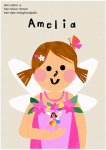 Fairy Girl Portrait Print- click to customise!