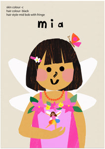Fairy Girl Portrait Print- click to customise!