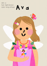 Load image into Gallery viewer, Fairy Girl Portrait Print- click to customise!
