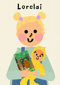 Portrait Print with your very own favourite Toy